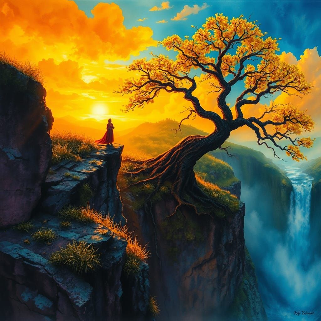 Surreal Fluorescent Batik of Jesus in Smoke