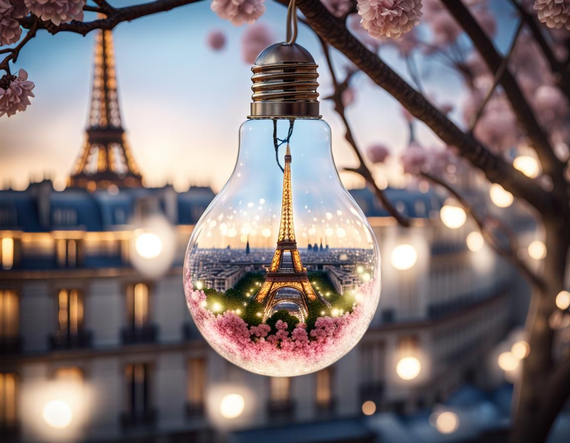 Paris in a Lightbulb: Detailed and Radiant