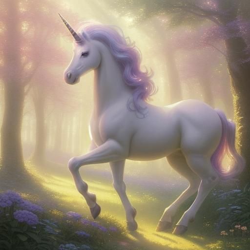 Etheral beautiful unicorn