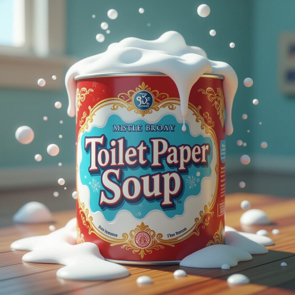 Fantastical Toilet Paper Soup: Detailed Matte Painting