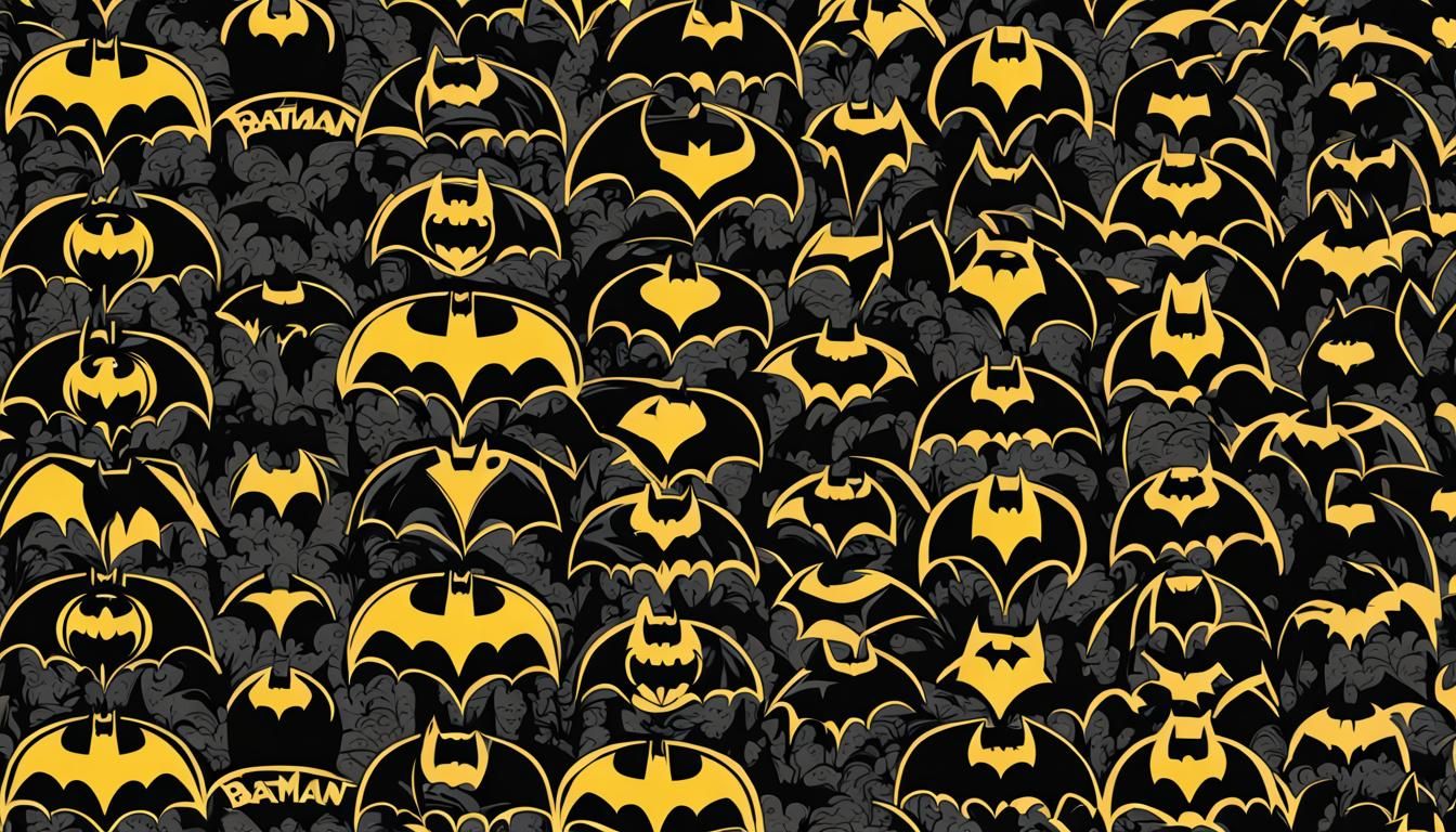 Batman Logo Seamless Wallpaper Pattern in UHD