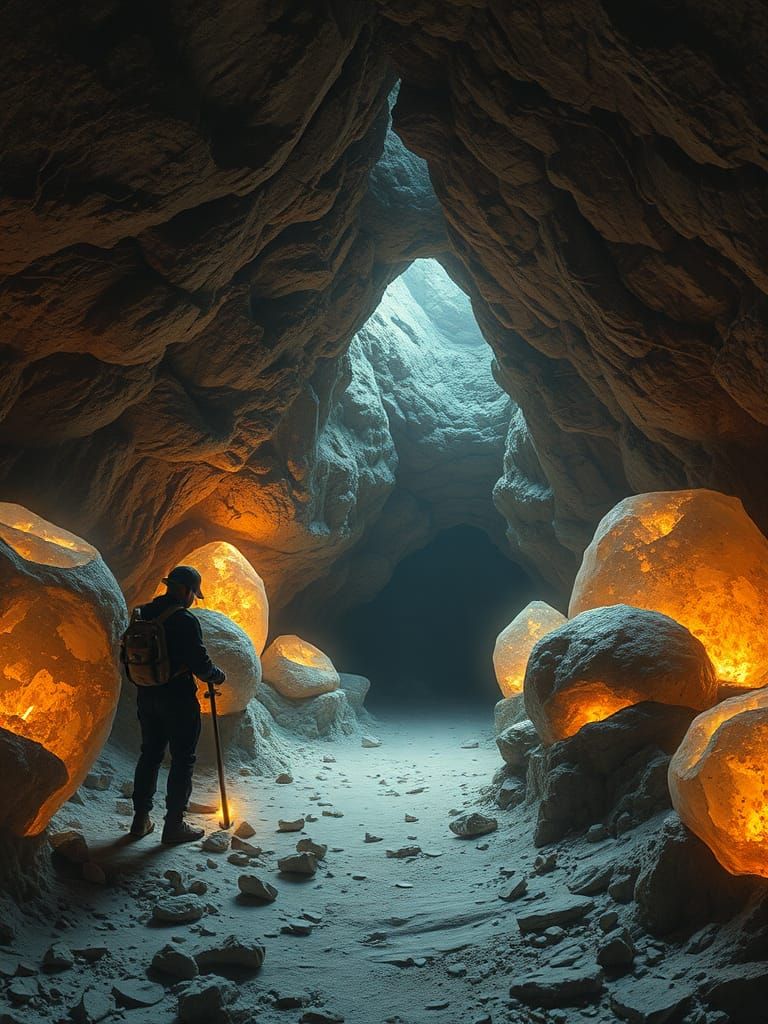 Excavating Fossilized Thoughts: Surreal Mindscape Cavern