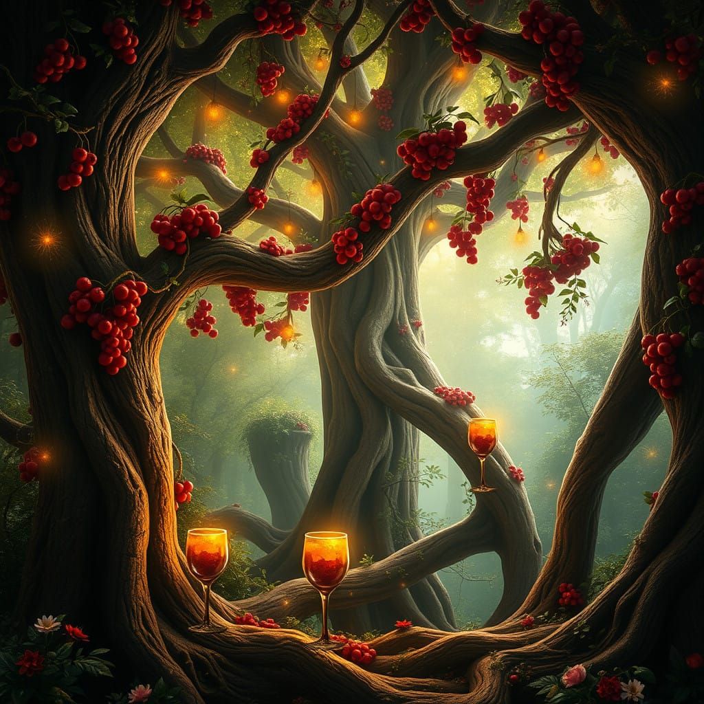 Fantasy Tree Palace Hidden in Enchanted Forest