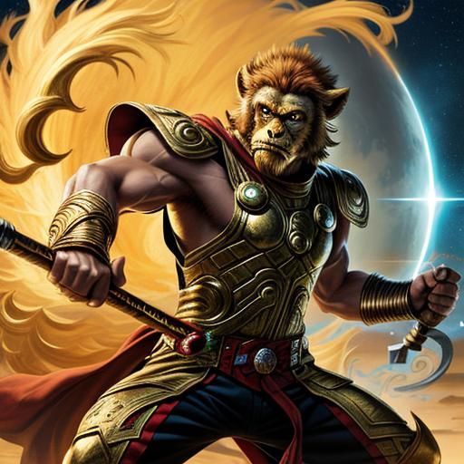 Sun Wukong vs Thor: Epic Battle