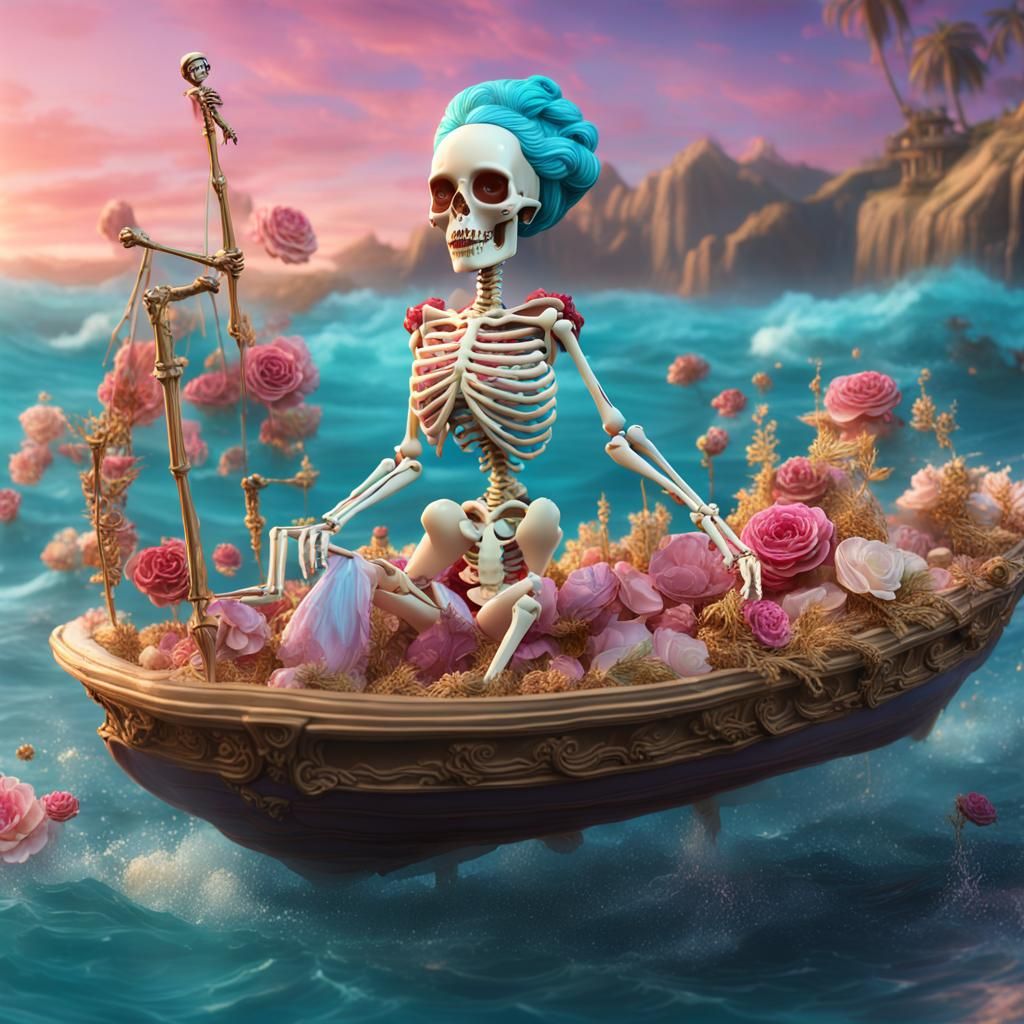 Birth of Venus: Betty Boop Skeleton in 3D