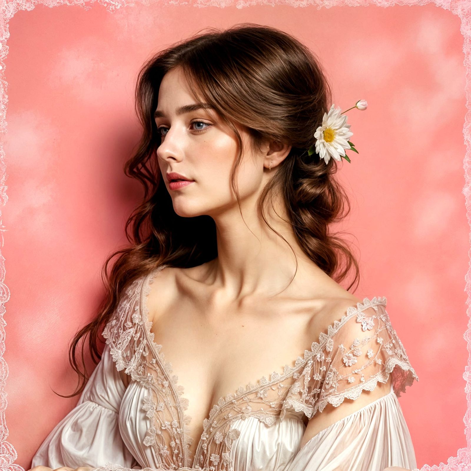 Hyperreal Portrait in Pastel Hues