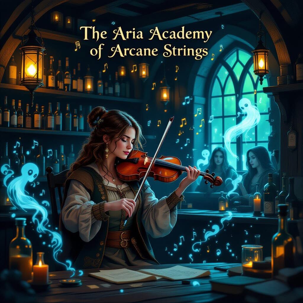 Magical Music School: Violinist Charms Spirits in Tavern