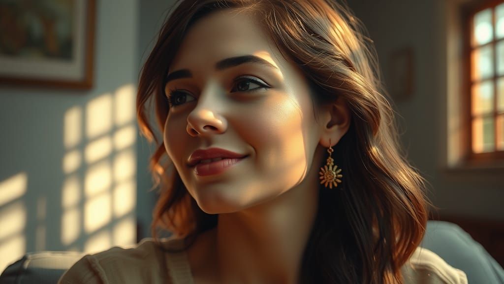 Daydreaming Woman: Art Deco Meets Cubism in Unreal Engine