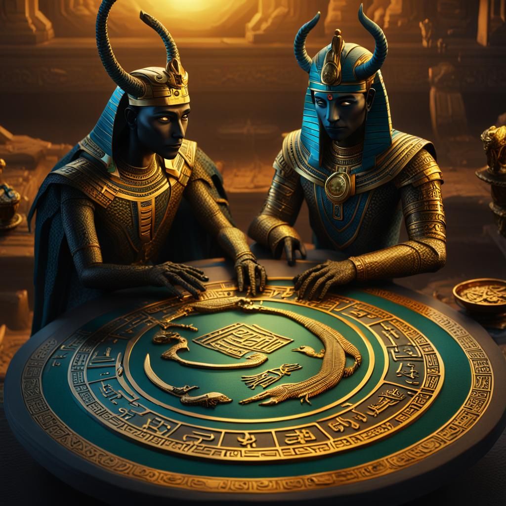 Mystic Ring and Mythic Figure in Dark Fantasy