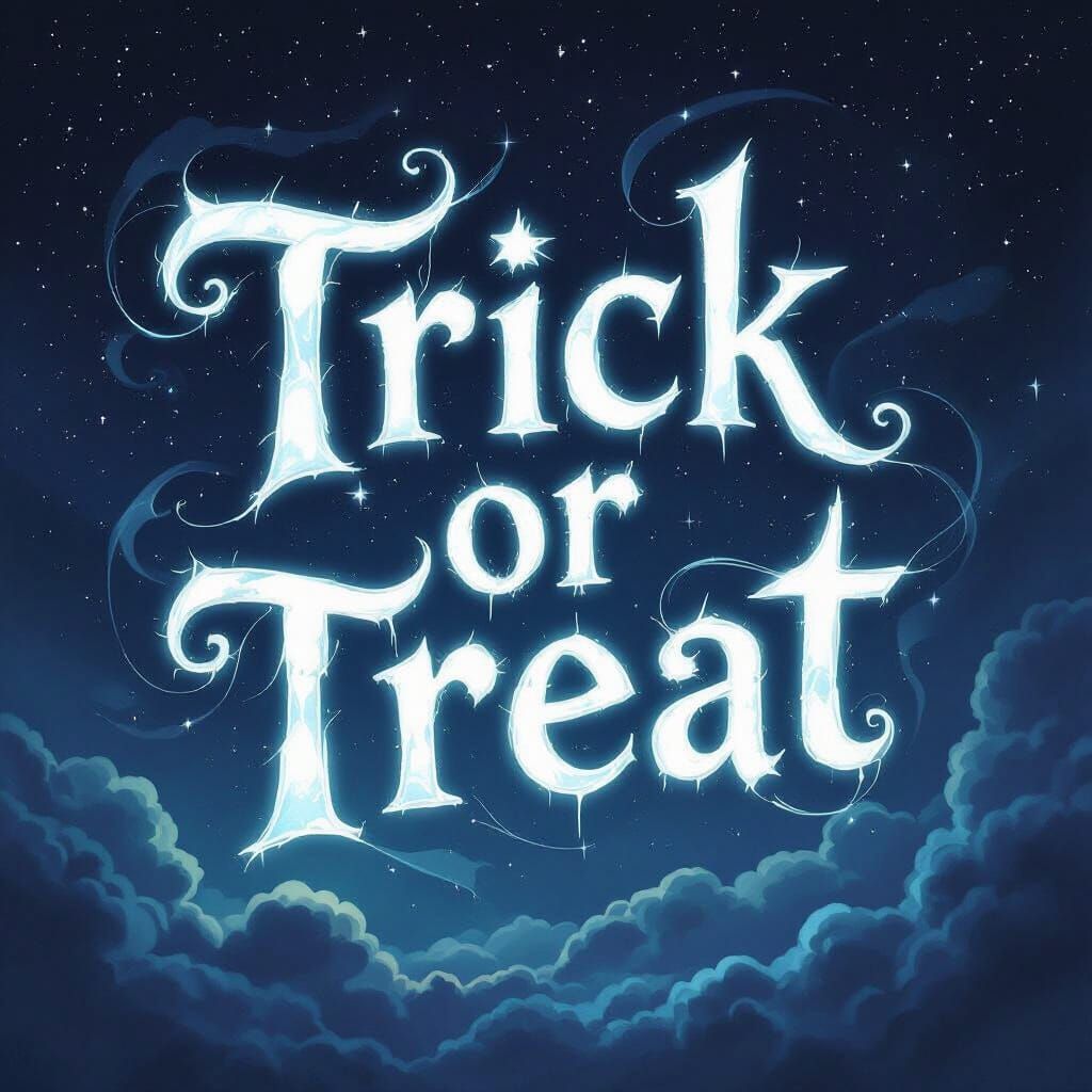 Ethereal "Trick or Treat" Script in Starry Night Sky