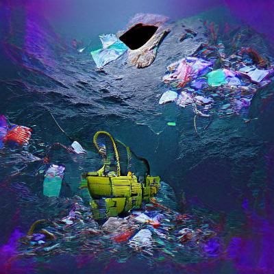 Deep Sea Trench Littered with Trash