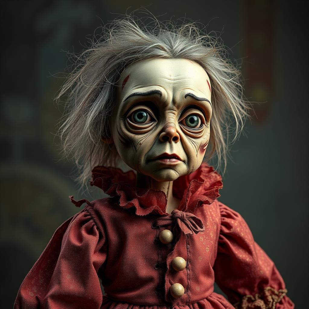 Distressed Rag Doll in Earthy Tones