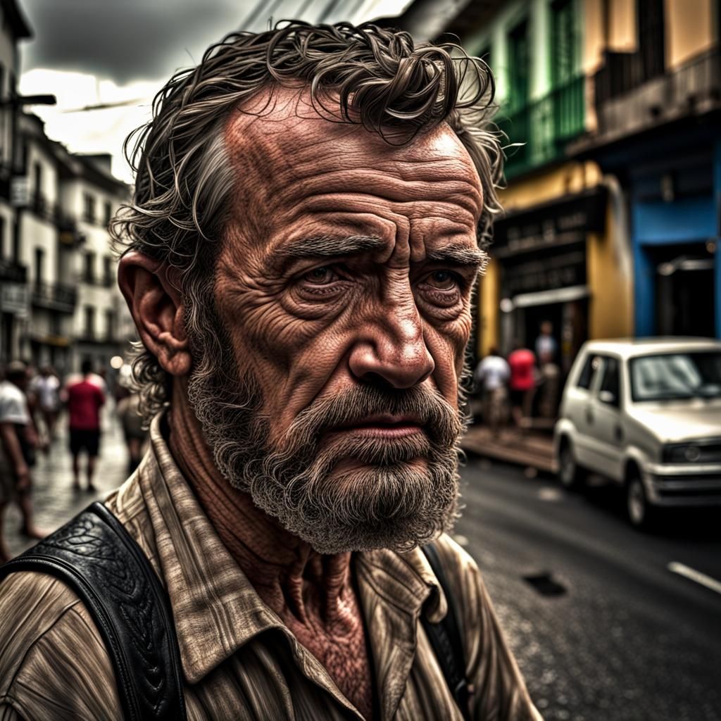 Hyperrealistic Irishman in Brazil: Detailed 64MP Image