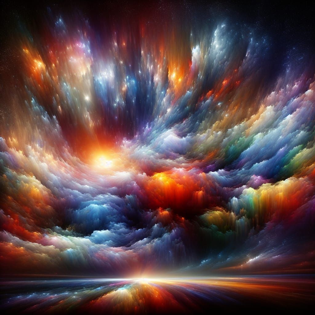 Exploding Rainbows in Atmospheric Perspective