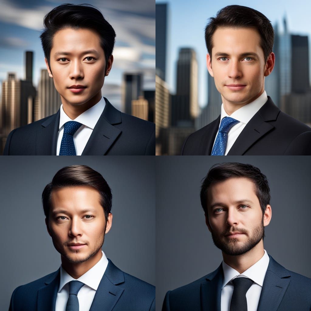 Professional Hyperrealistic LinkedIn Headshot in HDR