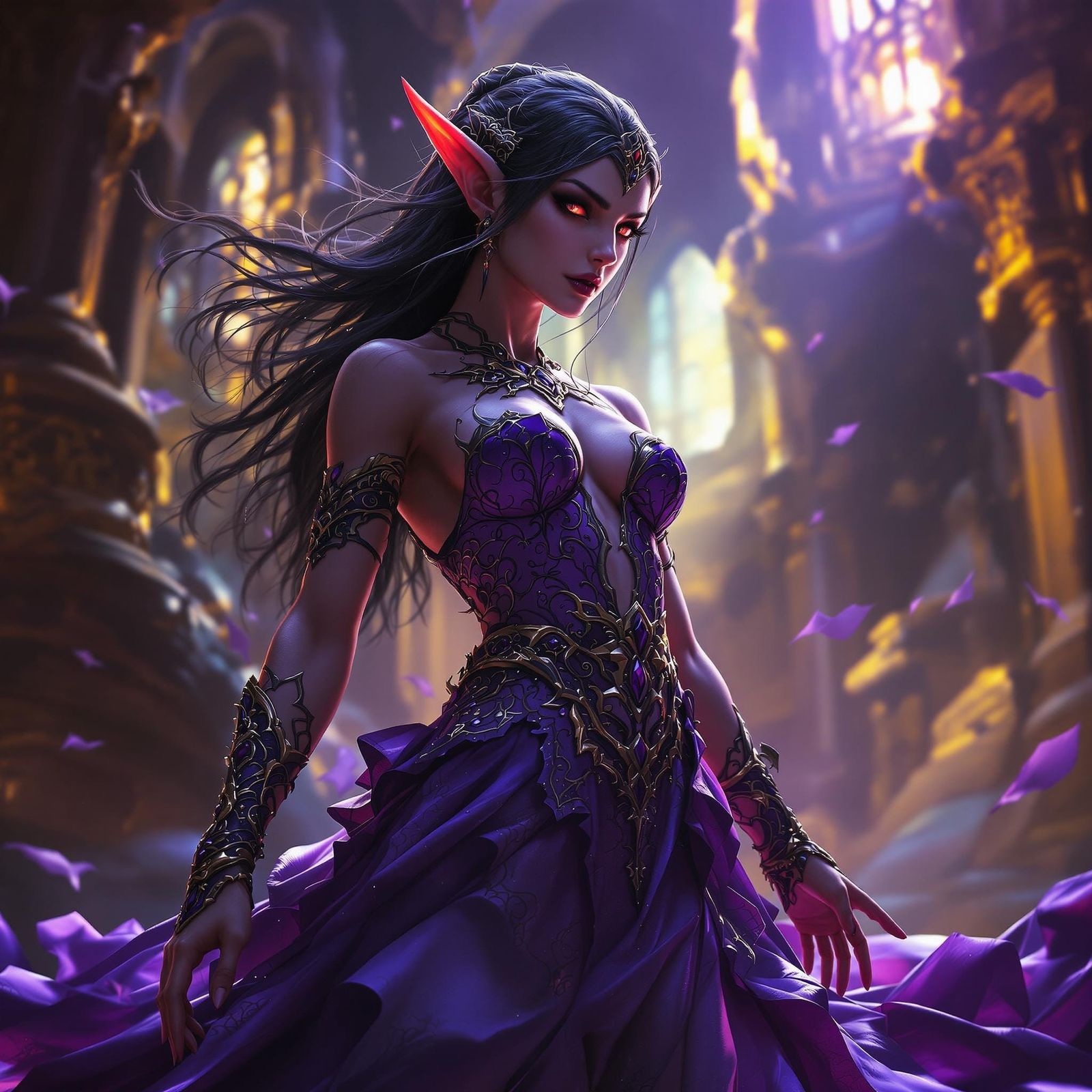 Elf in Gown: A Dark Fantasy Masterpiece