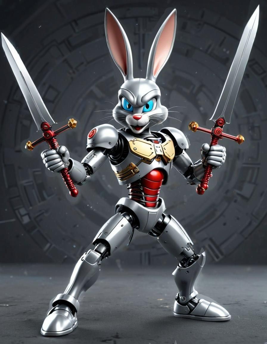 Robot Bugs Bunny's Sci-Fi Death Star Battle