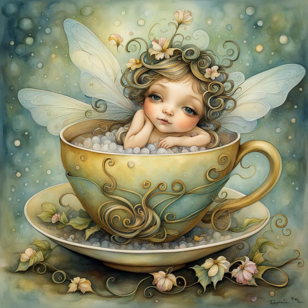 Immersed in Her Sleepy Time Tea