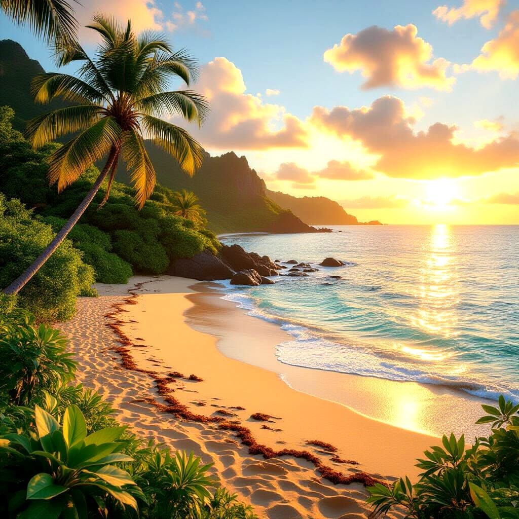 Picturesque Pacific Island Paradise: Sun, Beauty, Tranquilit...