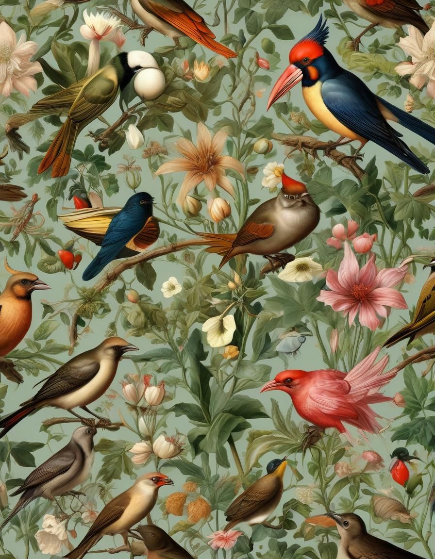 Botanical Fantasies in Hieronymus Bosch Style