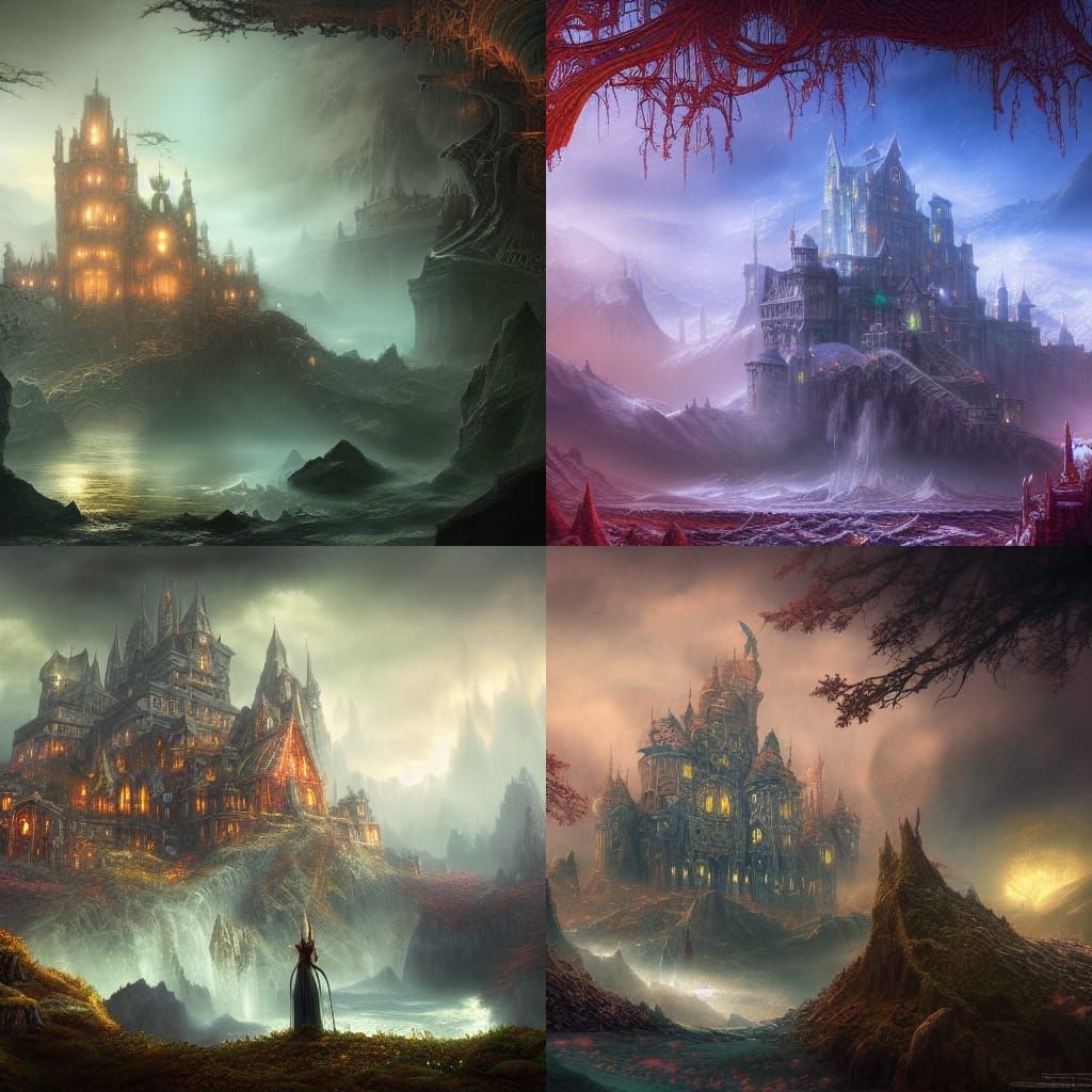 Epic Castle Under the Northern Lights