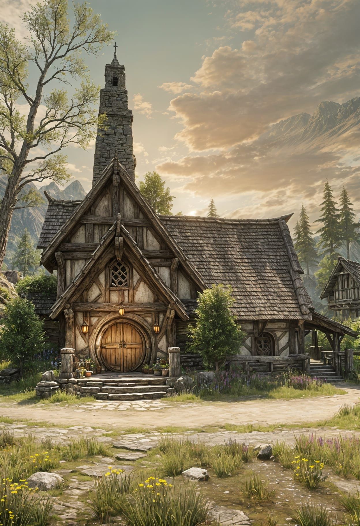 Serene Fantasy Landscape Inspired by RPG Games