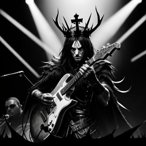 Dark Fantasy Fox on a Cross at Music Festival