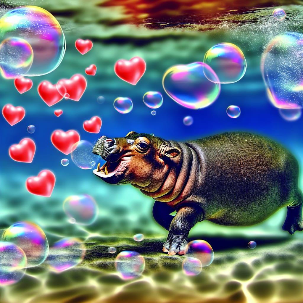 Heart Hippopotamus