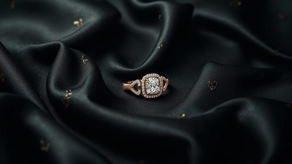 Luxurious Dark Velvet Background with Geometric Patterns