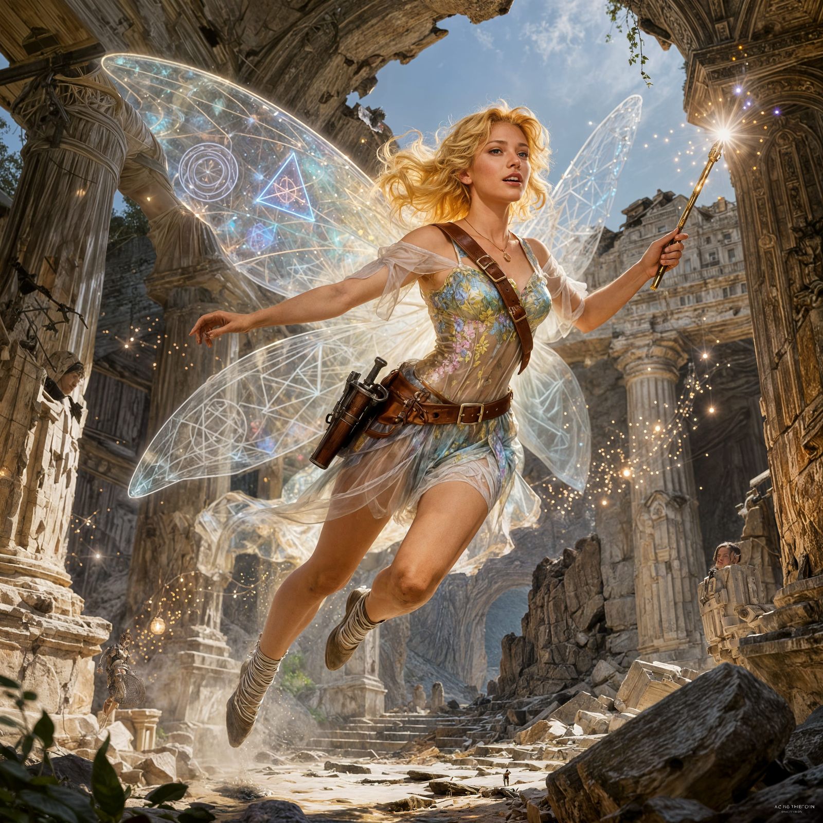 Fae Adventurer in Crumbling Temple