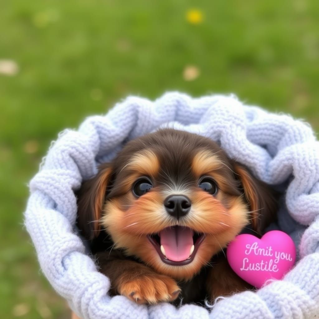 Tiny, Adorable Virtual Creature in Auburn Hues