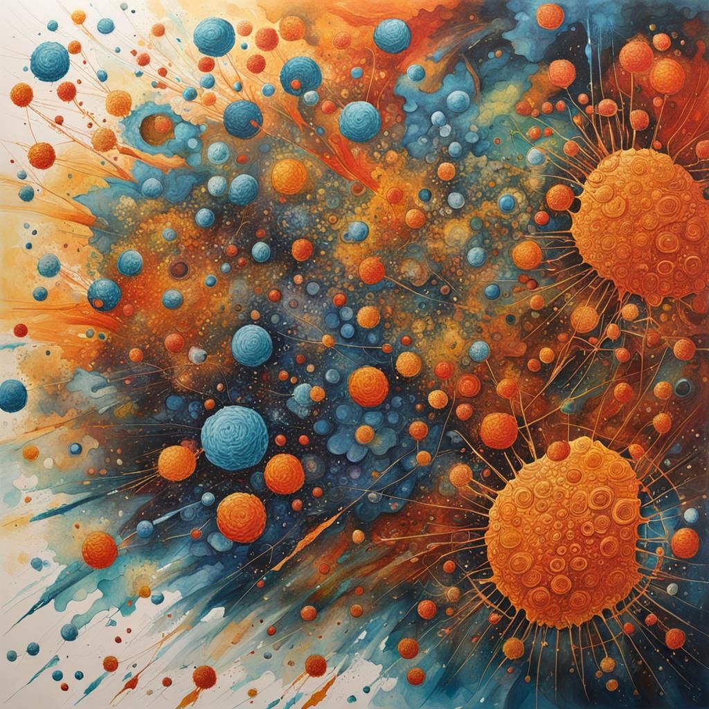 Abstract Art: The Intricate Beauty of the Immune System