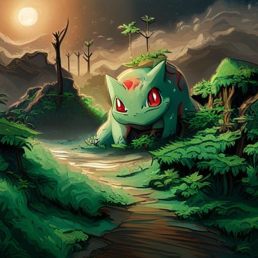 Bulbasaur In Natural Habitat