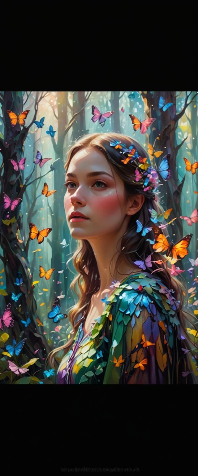 Enchanted Forest: A Dreamlike Oil Painting