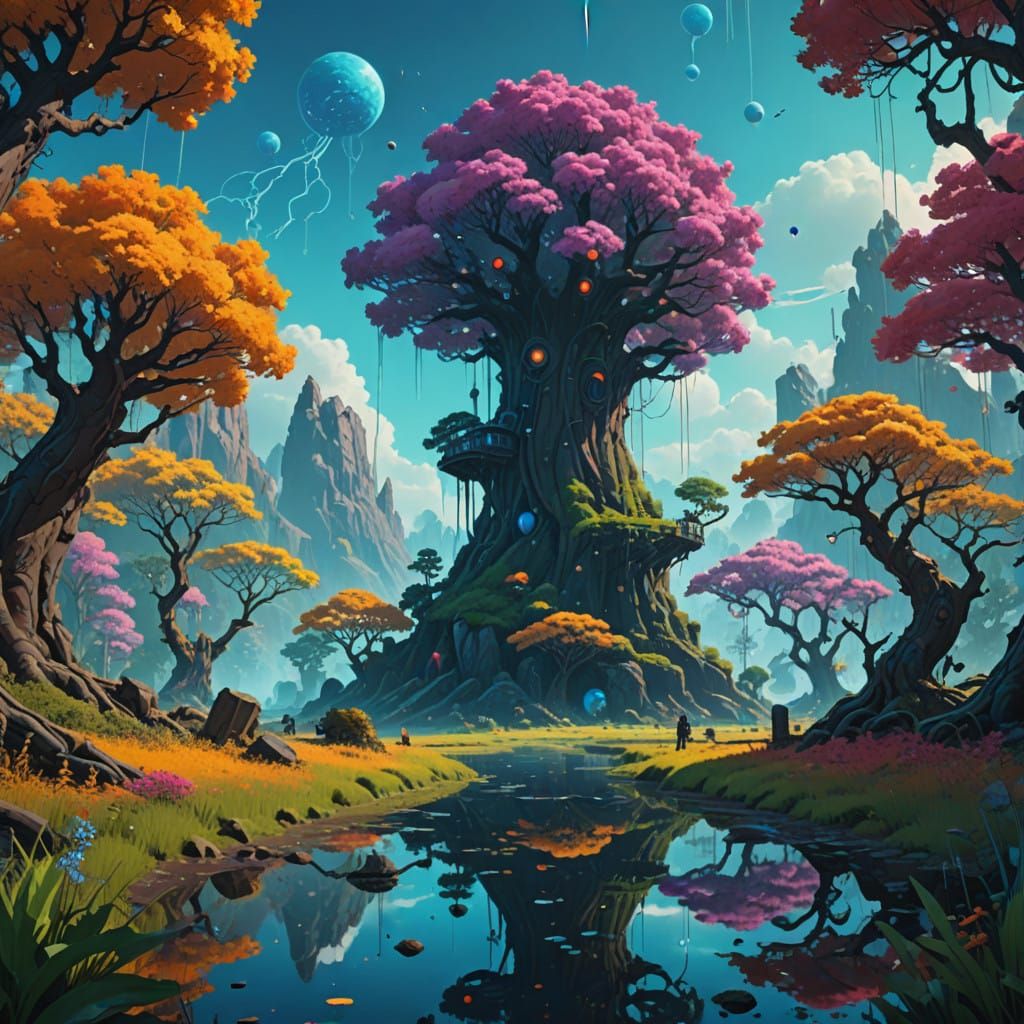 Whimsical Gardens in a Fantastical World