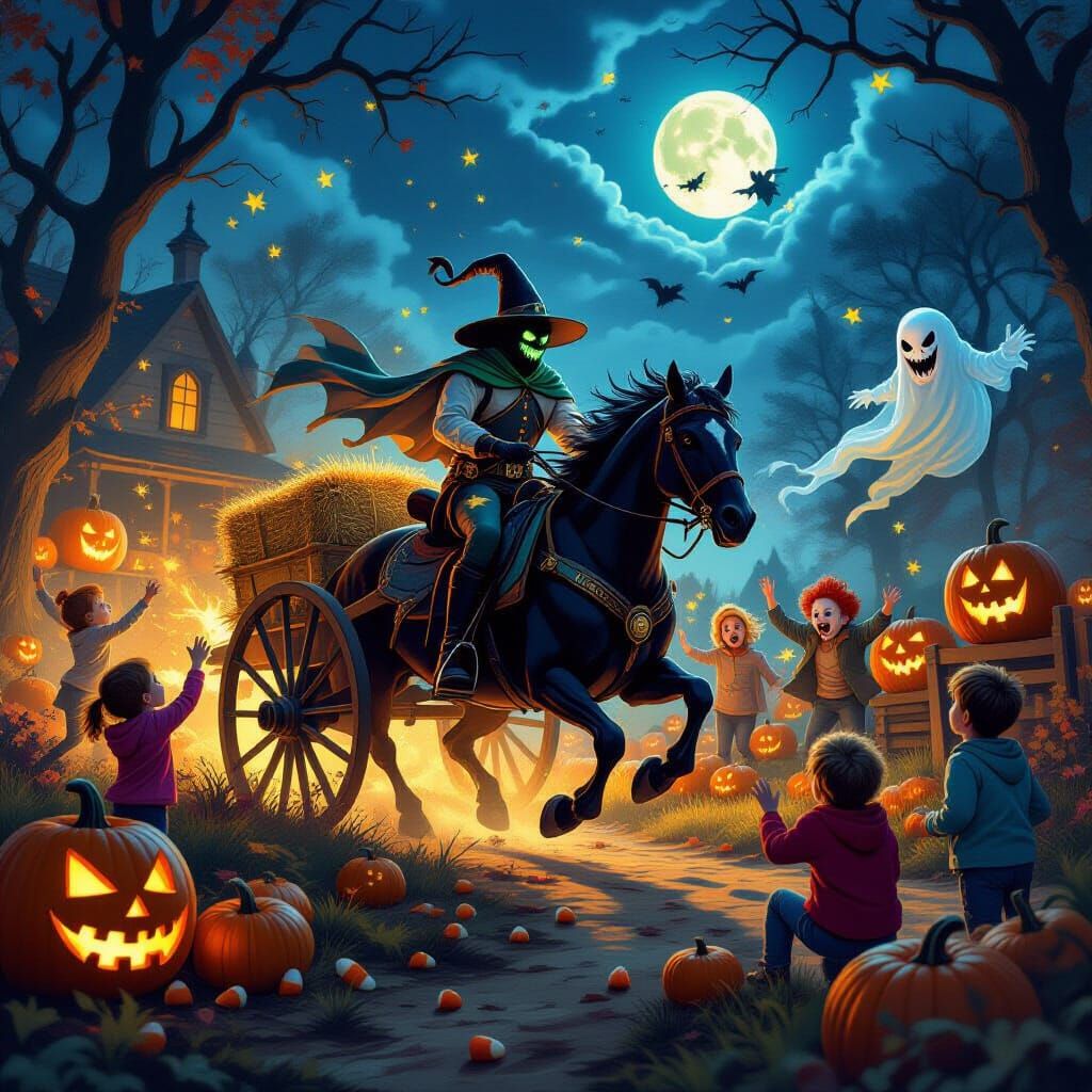 Headless Horseman Haunted Hayride at Fall Festival