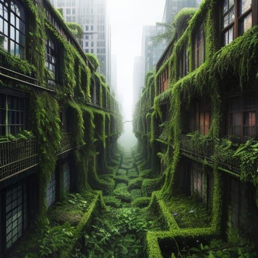 Nature Reclaims the Urban Jungle in Verdant Decay