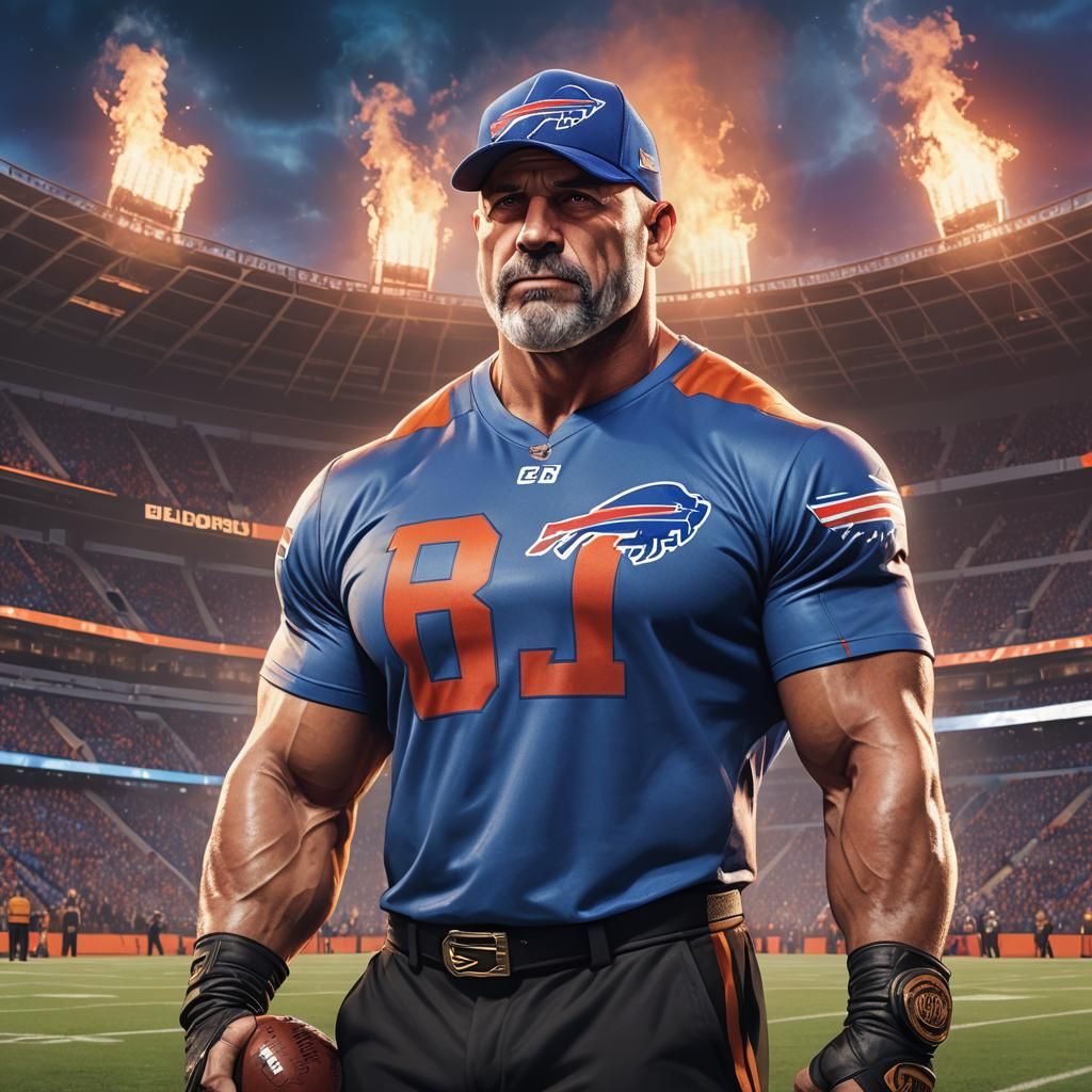WWE Goldberg as head coach of the Buffalo Bills