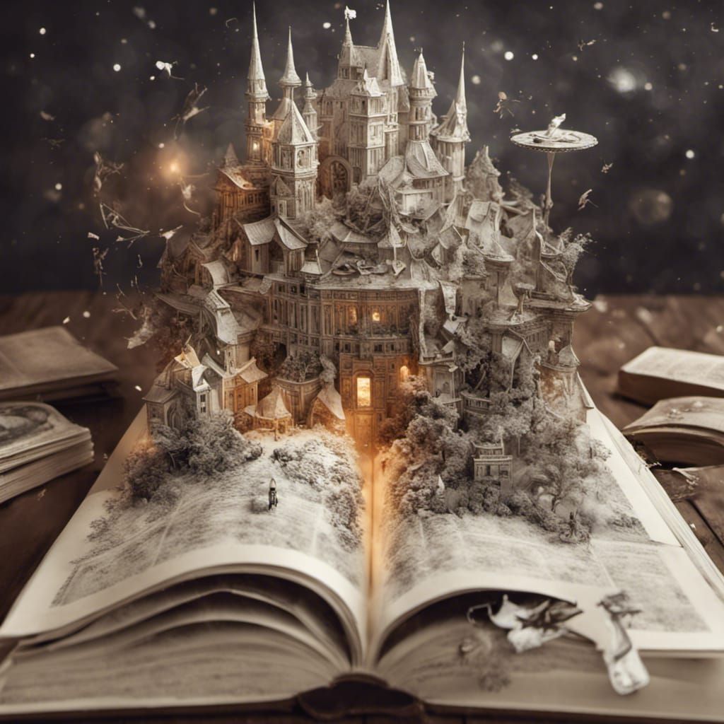 Miniature Sci-Fi World Emerges from Book