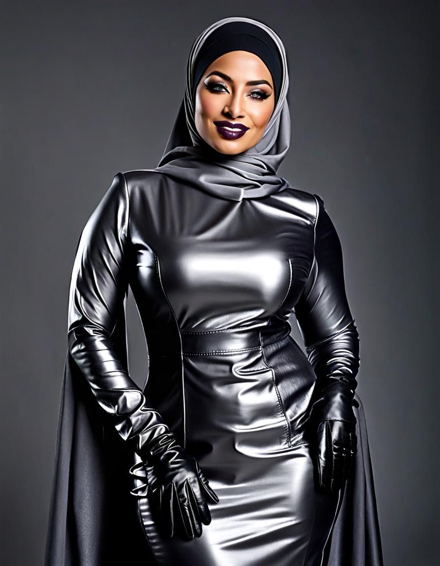 Elegant Portrait of Egyptian Woman in Hijab, 8K