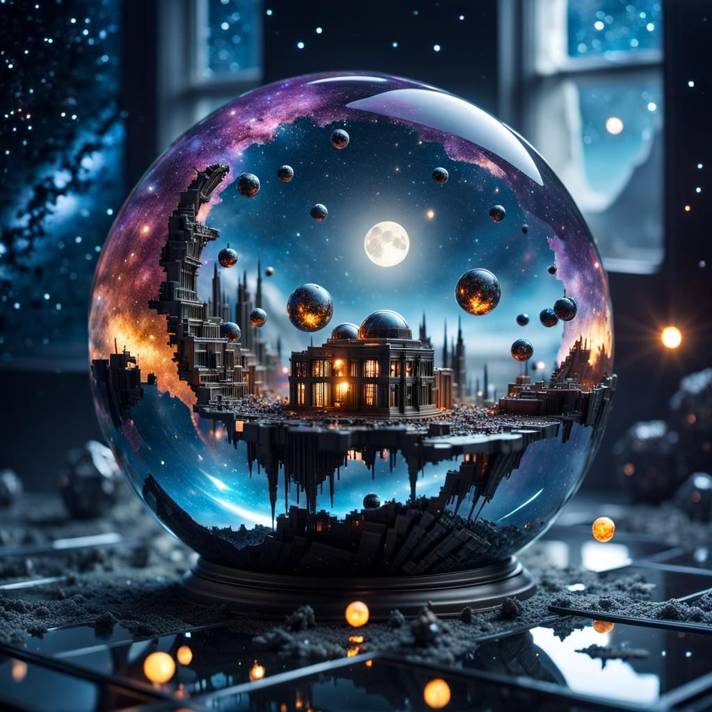 Macabre Sci-Fi World from Shattered Mirror in 16k