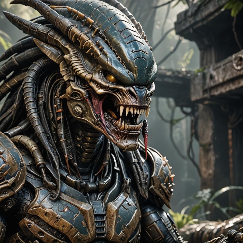 Detailed Alien Predator Concept Art