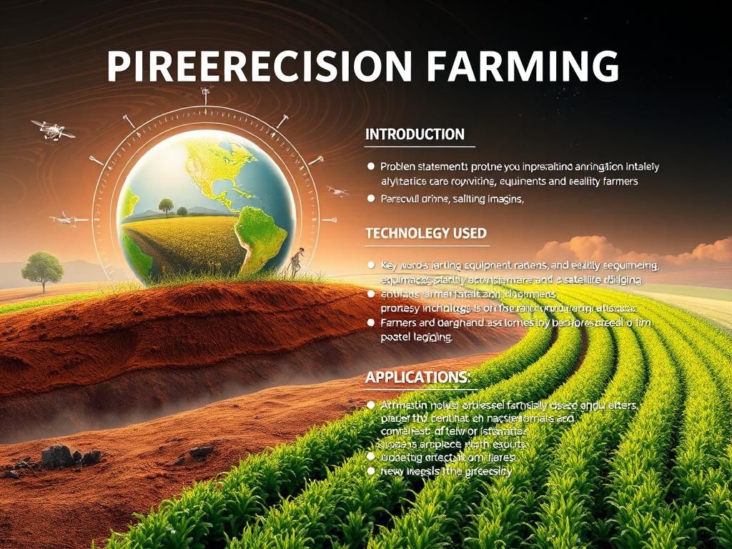 High-Tech Poster on Precision Farming in Unreal Engine