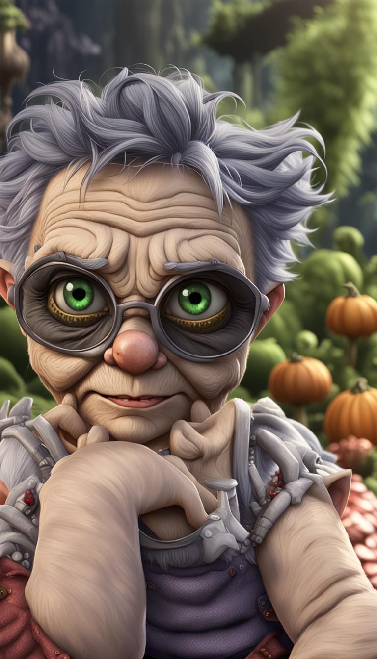 Chibi Goblin Muppet Monster in 3D