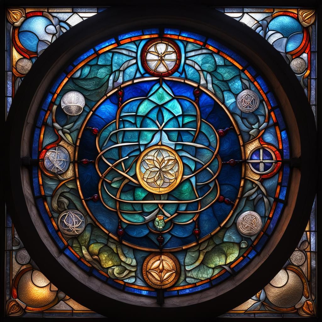 Esoteric Stained Glass Artwork