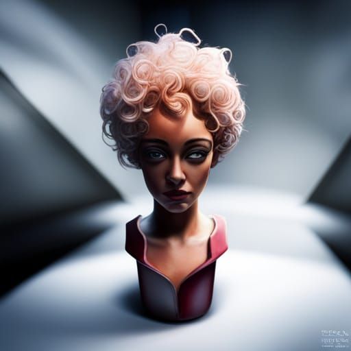 Hyperrealistic Biopunk Portrait with Airbrush Effects