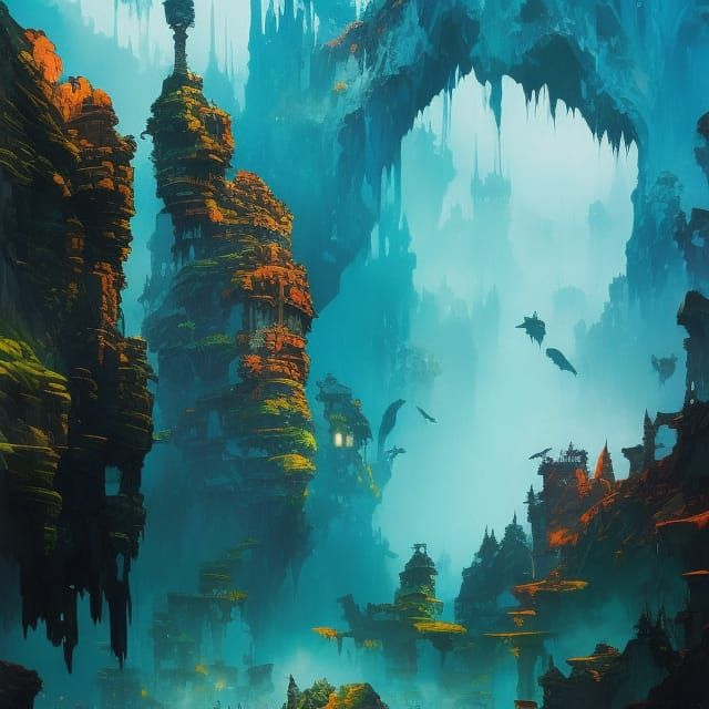 Fantasy Art: Hidden Kingdom of Atlantis