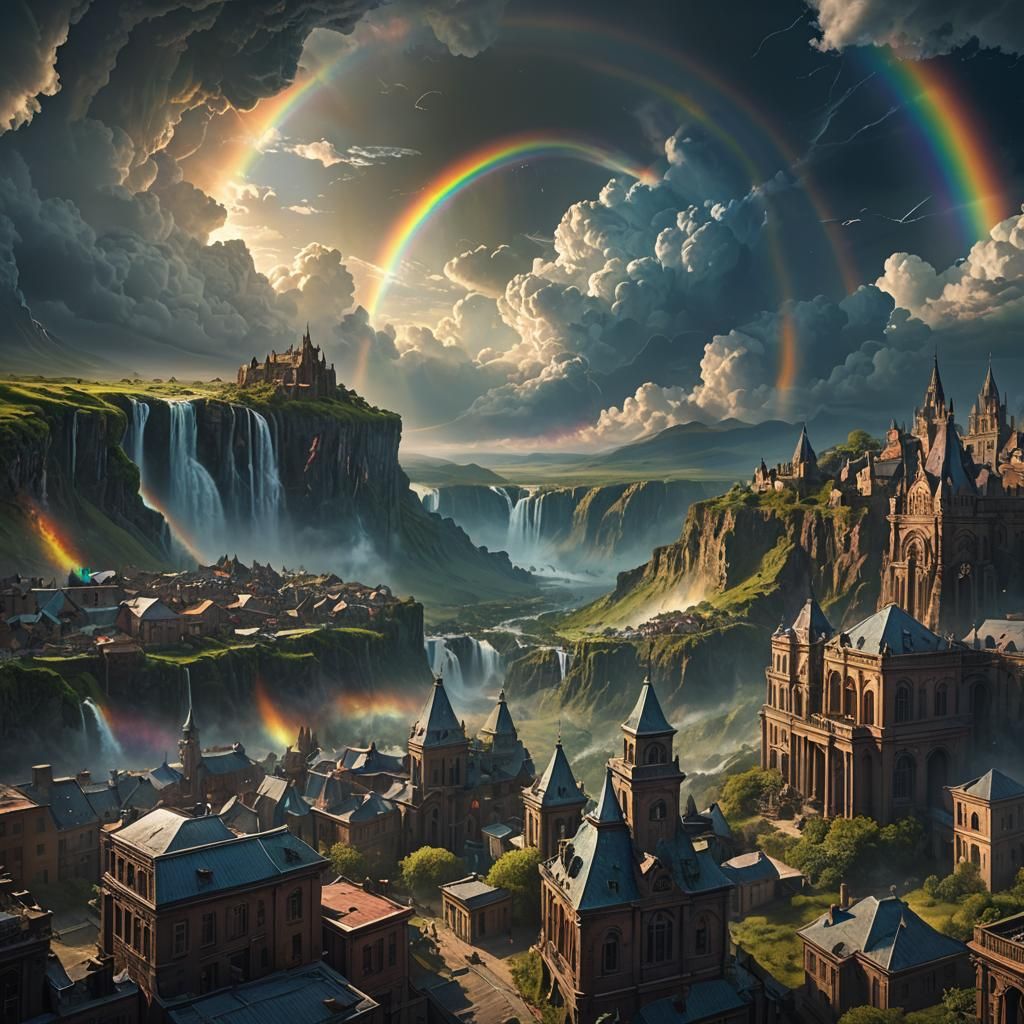 Ephemeral Rainbow in Digital Matte Painting