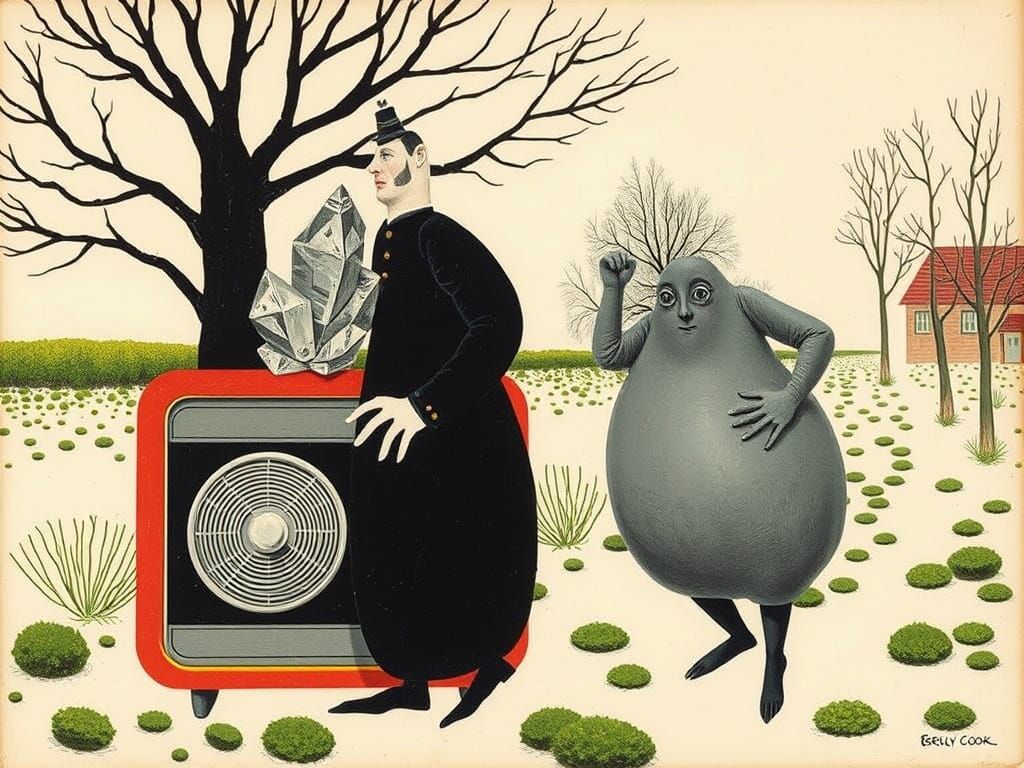 Vibrant Crystals Meet Whimsical Pathway