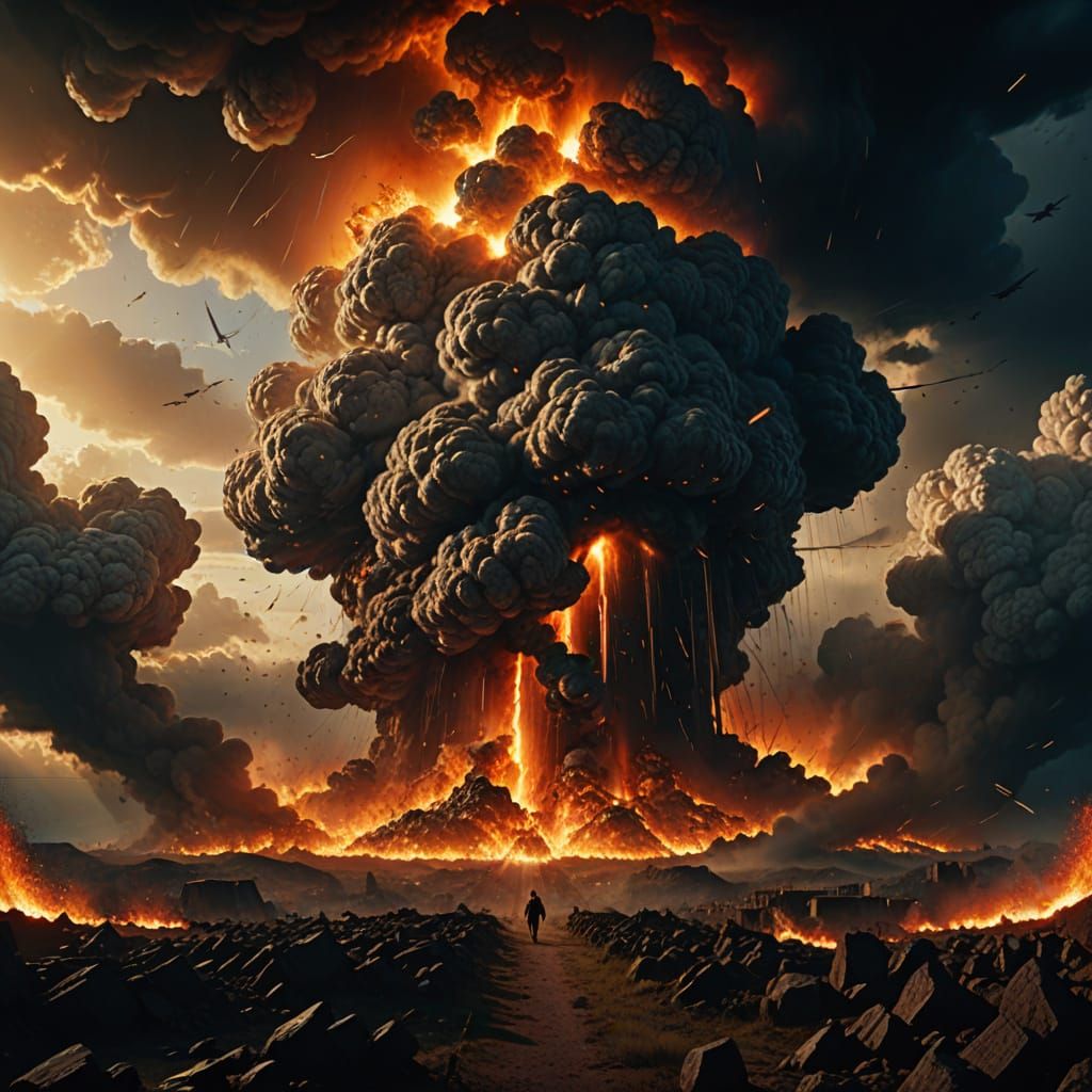 Angels Falling From Heaven: Dramatic Digital Painting